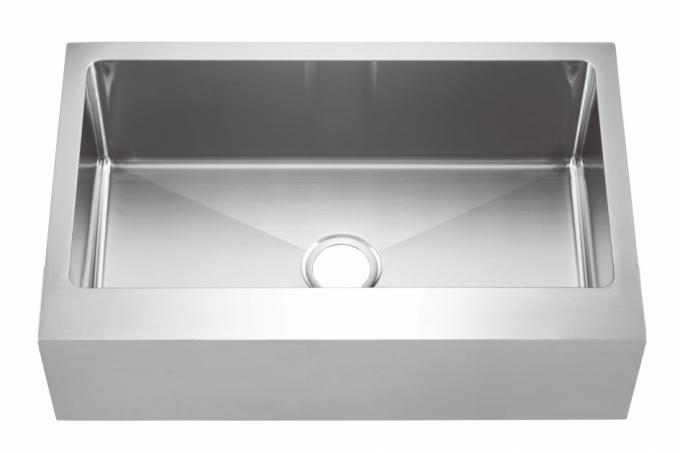 Rechteckiges großes Schutzblech-Edelstahl-Spülbecken mit langer