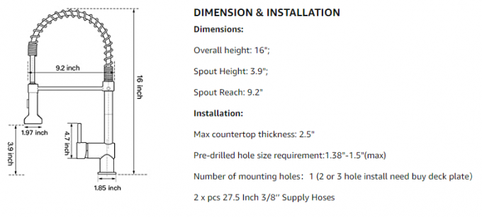 Bleiarmer moderner Wannen-Hahn-Handelseinzelner Messinggriff ziehen