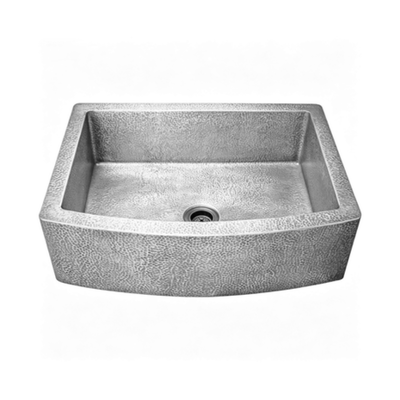 Handmade Apron Front Farmhouse Sinks Stainless Steel Hammered Texture Sink Single Bowl Vintage Luxury Design Matte Black Golden Undermount Kitchen Sink For Apartment