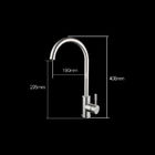 Deck Mounted Modern Sink Faucet Hot And Cold Single Handle Sink Stainless Steel Water Mixer Tap
