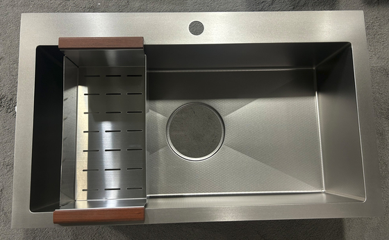 Honigkamm, geprägtes Stahl, 304 Sink, 185 große Abflusshalte für den koreanischen Markt
