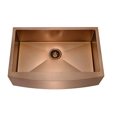 Modern 33''X21''x10'' Farm 304 Stainless Steel Sink For The Kitchen Farmhouse Apron Sink Pvd Golden Scratch-Resistant Handmade Kitchen Sinks
