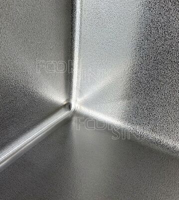 Customized Special Pearl Honeycomb Embossed Sink Luxury Style Single Bowl Stainless Steel Kitchen Sink Installed On The Countertop