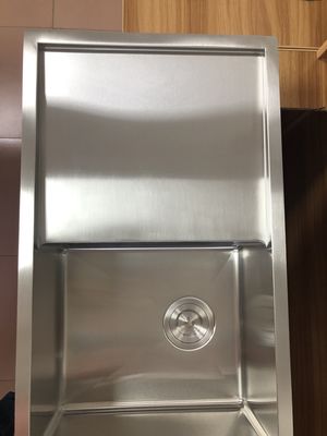 Household Rectangular Kitchen Sink With Side Drainboard Strict QC Control / Luxury Kitchen Sink
