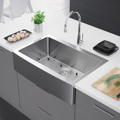 15MM Corner Radius Apron Stainless Steel Kitchen Sink 30 Inch